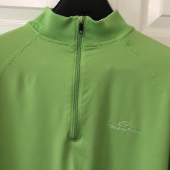 FootJoy Men’s 1/4 zip Pullover Lime Green Large - Picture 2 of 8